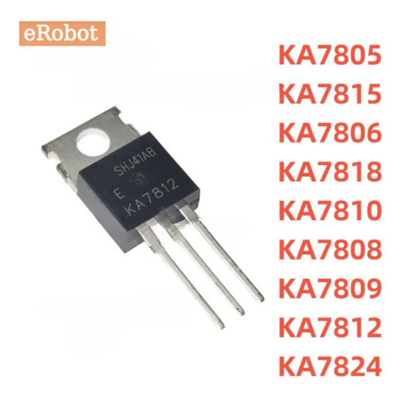 ทรานซิสเตอร์ KA7805 KA7806 KA7818 KA7810 KA7809 KA7812 KA7808 KA7815 KA7824 TO-220 5 ชิ้น