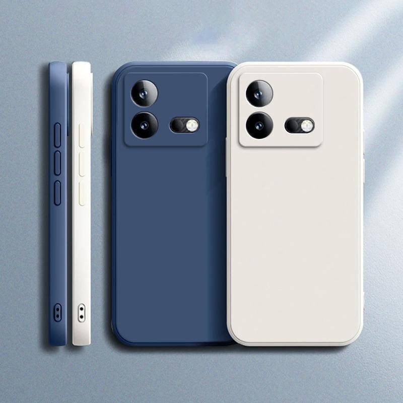 IQOO5 iQOO5Pro iQOO7 iQOO8 iQOO8Pro Luxury Square ซิลิโคนเหลว TPU กันกระแทกเคสโทรศัพท์สําหรับ iQOO 8