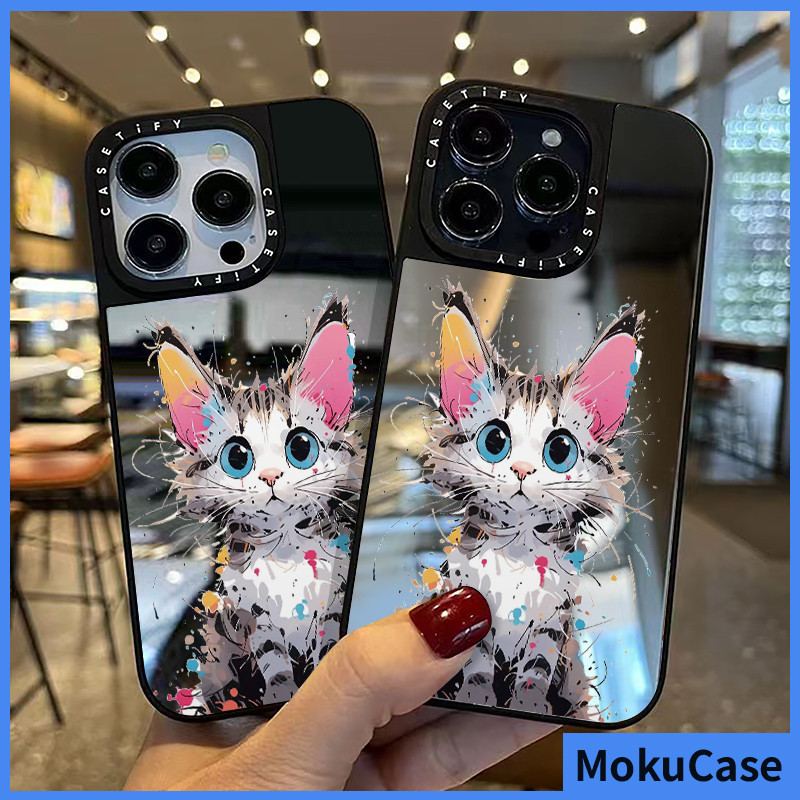เคสไอโฟน 15/14/13/12/11 Pro max การ์ตูนแมวหลากสีสัน สำหรับสาว ๆ Compatible Case iPhone 11,12,13,14,15,16,11PM,12PM,13PM,14PM,15PM,16PM,16Plus,X/Xs, XR,7 +,8Plus