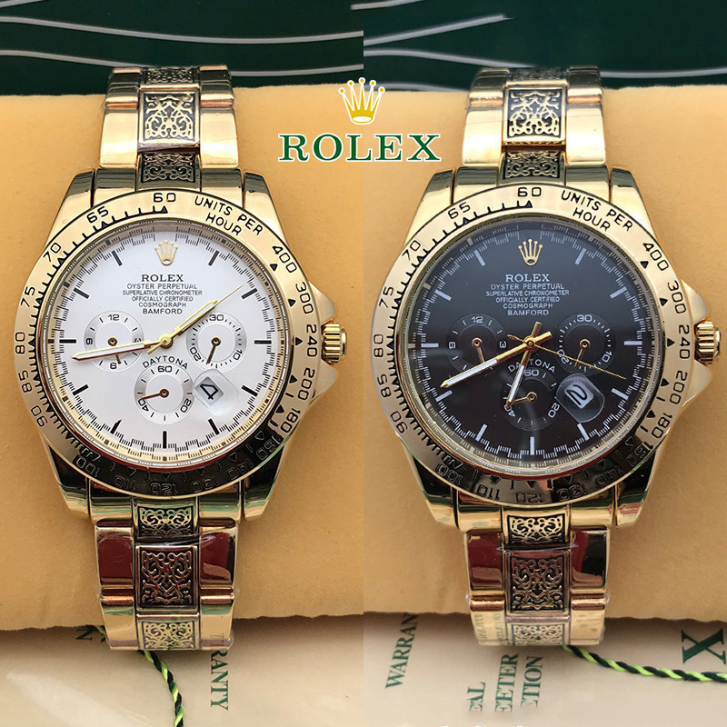 Rolex Daytona นาฬิกาสําหรับผู ้ ชาย Pawnable กันน ้ ํา ROLEX นาฬิกา ROLEX นาฬิกาคู ่ Original Automation