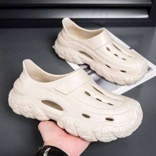 รองเท้าแตะ พื้นหนา ป้องกันการลื่น เหมาะกับเดินชายหาด แฟชั่นฤ…