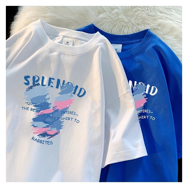（พร้อมส่งจากกทม มาถึงใน 2วัน）เสื้อยืดยอดฮิตสไตล์ญี่ปุ่นและเกาหลี ลายการ์ตูน ใส่สบาย เสื้อเชิ้ตลำลอง oversize