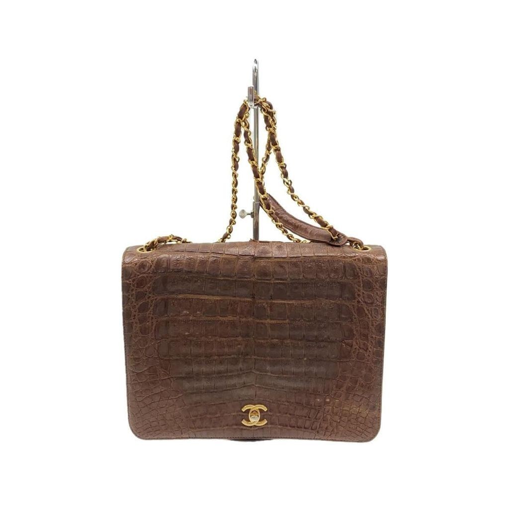 Chanel กระเป๋าสะพายไหล่ สีน้ําตาล จากญี่ปุ่น มือสอง
