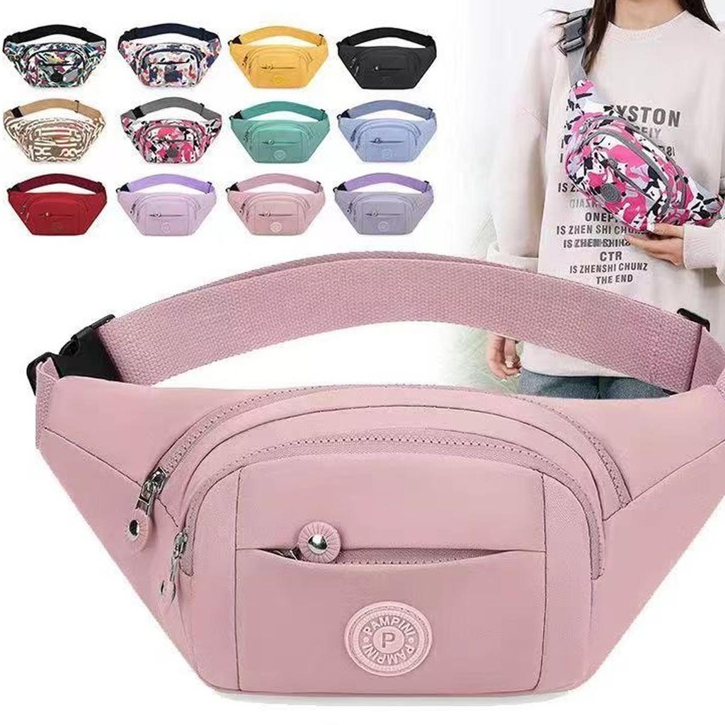 【พร้อมส่ง】miss bag fashion กระเป๋าคาดเอวสะพายหน้าอก สไตล์เกาหลี