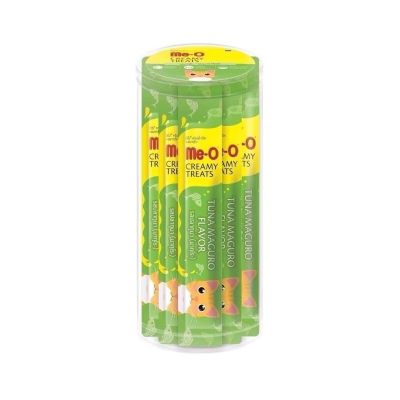 กระปุกแมวเลีย (15g x 36ซอง) Me-o Creamy Treats ขนมแมวเลียมีโอแบบกระปุก มี ​11 ​รสให้เลือก