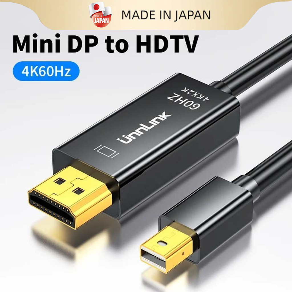 พร้อมส่ง 🚚 Mini Display Port to HDMI Adapter (Thunderbolt 2.0) 4K Mini DP to HDMI Adapter Cable มีเสียงด้วย