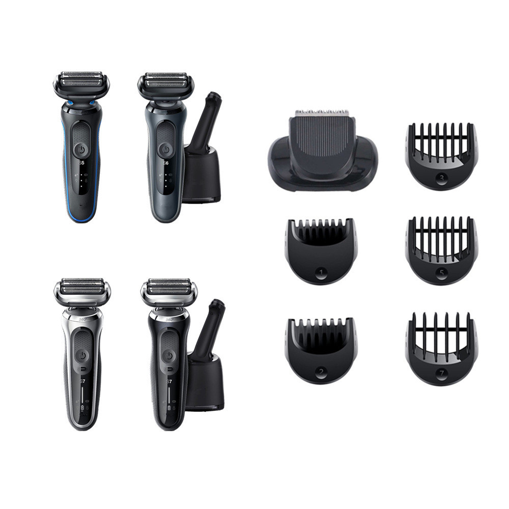 Braun หัวโกนหวีมีดโกนเปลี่ยน Braun Shavers Series 5 6 7 05-BT BT567 Beard Trimmer สิ่งที่แนบมากับควา