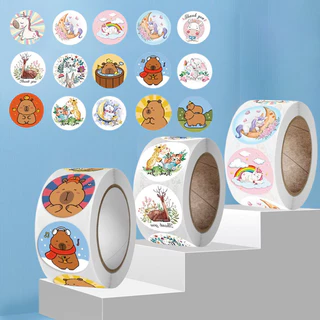 สติ๊กเกอร์น่ารัก สติ๊กเกอร์ขอบคุณ 500จาง/ม้วน สติ๊กเกอร์เด็ก เหมาะกับเด็กวัยรุ่นผู้หญิง