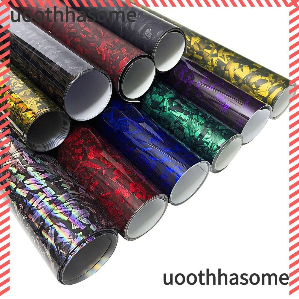 Uoothasome สติ๊กเกอร์ติดตัวรถจักรยานยนต์, /6D Matte Effect ปลอมคาร์บอนไฟเบอร์คาร์บอนไฟเบอร์ฟิล์มไวนิล, 50x30 ซม.High Gloss สติ๊กเกอร์ติดมอเตอร์ไซค์สําหรับรถยนต์รถจักรยานยนต์ DIY