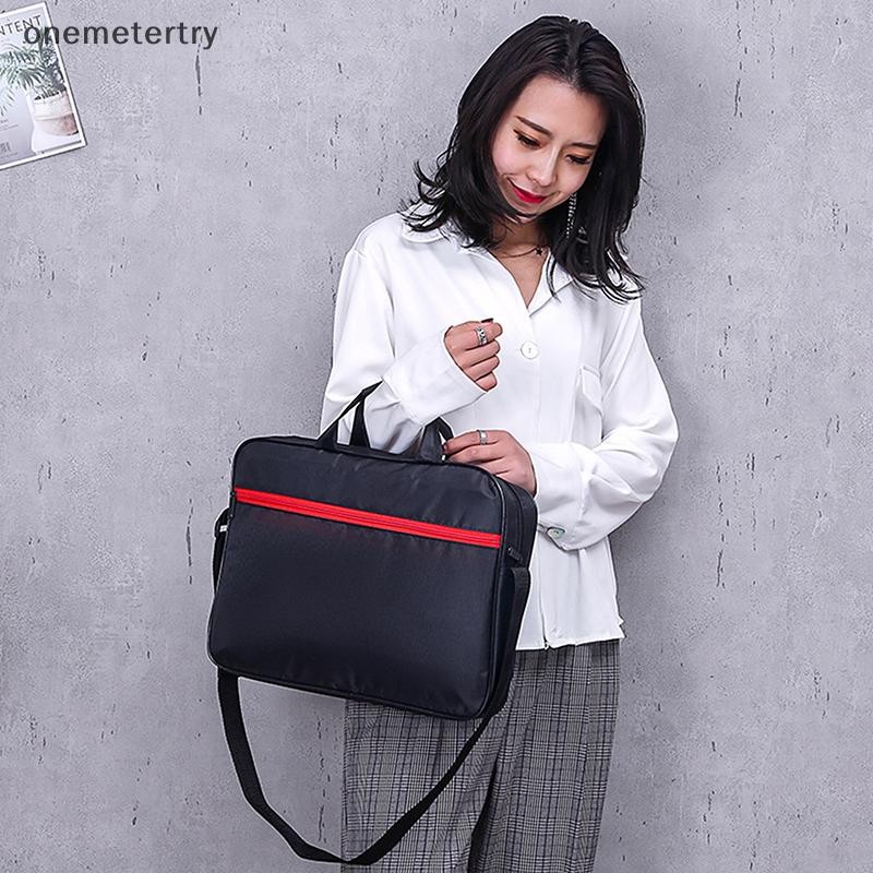 Onem กระเป๋าเอกสารกระเป๋าถือแบบพกพากระเป๋าคอมพิวเตอร์ธุรกิจ Commuting แล็ปท็อปเรียบง่าย PC Crossbody กระเป๋า n