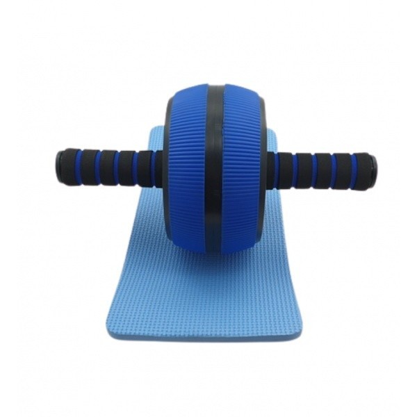 LOCAL789 FORTEM ลูกกลิ้งล้อคู่บริหารหน้าท้อง รุ่น ARK-WR05BL สีฟ้า พร้อมแผ่นรองเข่า ร้านอยู่ในไทย