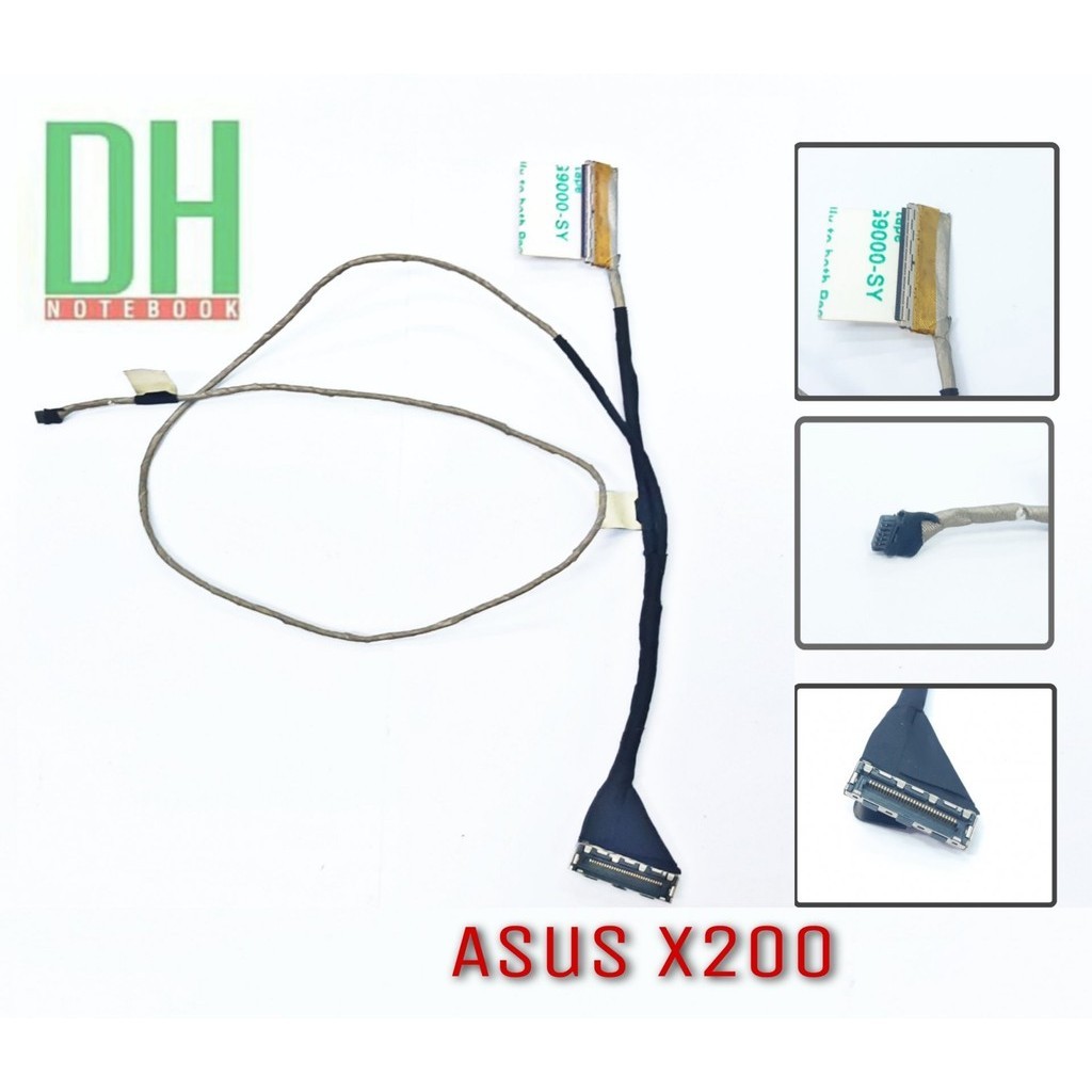อะไหล่ สายแพรจอ โน๊ตบุ๊ค ASUS X200, F200C, X200C, X200CA, X200M Laptop Video Cable