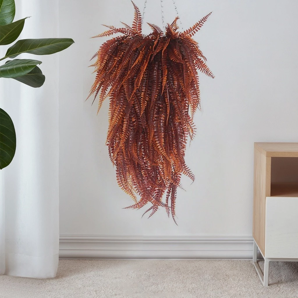 ต้นไม้ปลอม 82cm ใบเขียวเปอร์เซีย แขวนตกแต่งผนัง สวน DIY thumbnail 10
