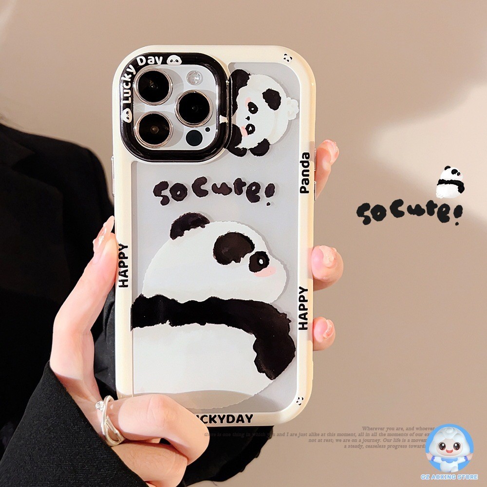 เคสโทรศัพท์มือถือแบบแข็ง ลายการ์ตูน Dundun Panda น่ารัก สําหรับ Iphone 15 X XR XM 14 11 12 13 PRO MA