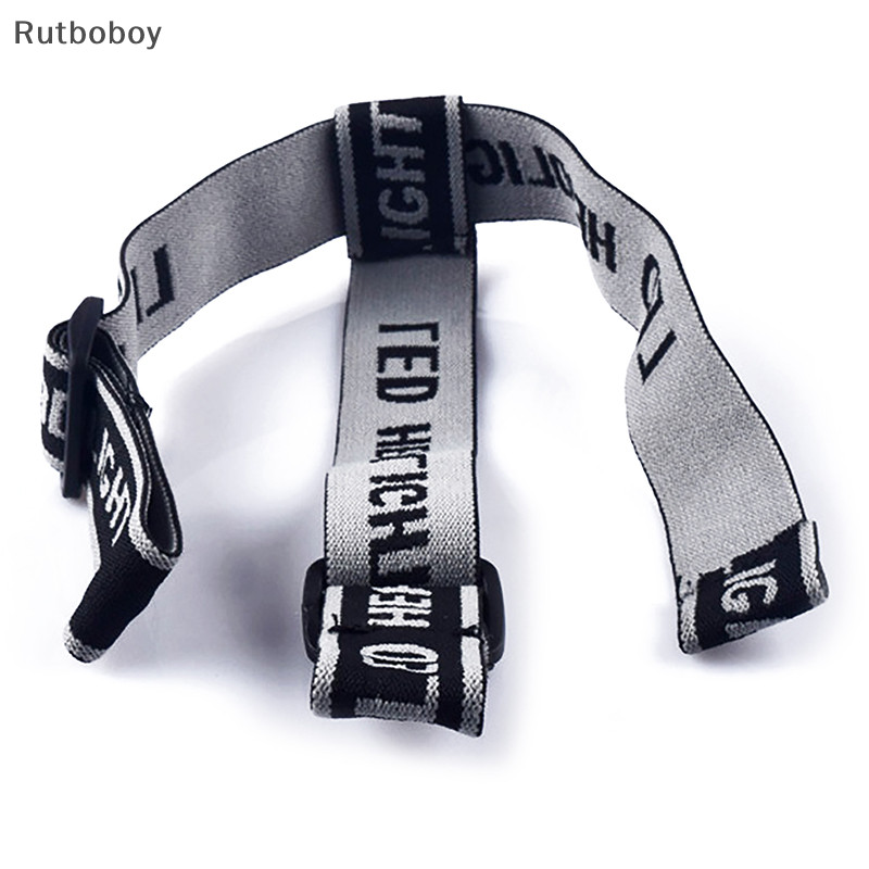 [Rut] สายคาดศีรษะ แบบยืดหยุ่น ปรับได้ สําหรับไฟหน้าจักรยาน LED COD
