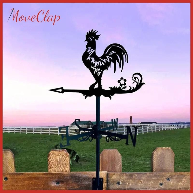 [Lzdxwcke3] Metal Wind Vane, Weathervane Patio หลังคาทิศทางลมเครื่องมือวัดลมสําหรับ Farmhouse Gazebo Outdoor