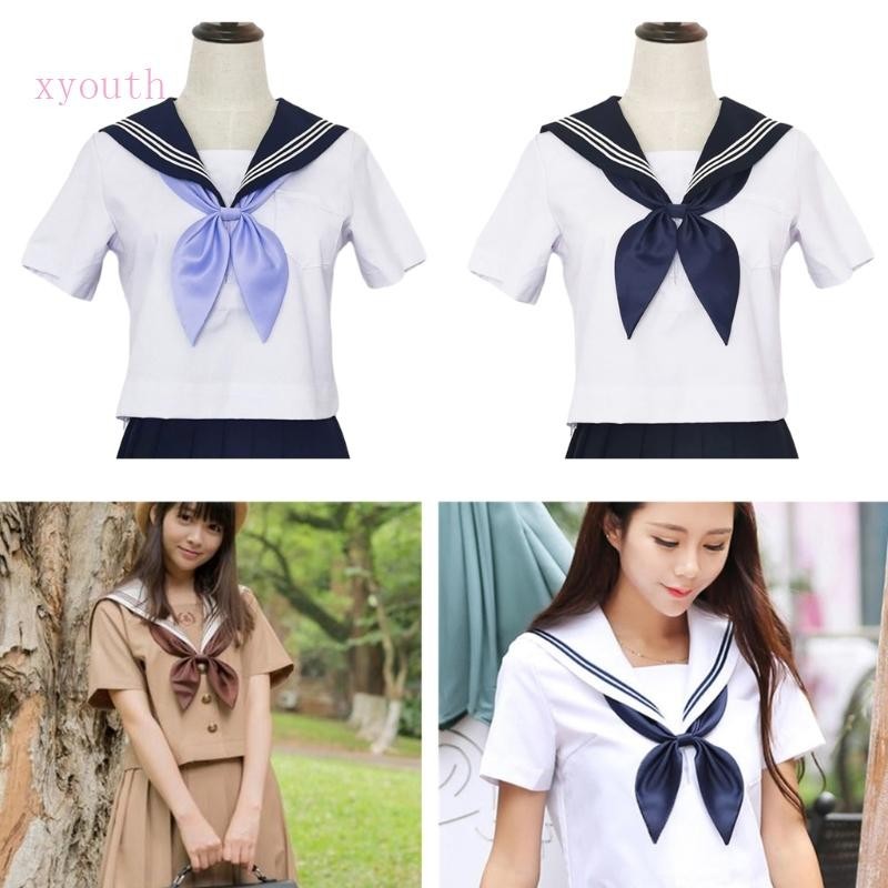 Xy สํานักงาน เลดี้ พรีไทร์ กะลาสี ผูก สําหรับผู้หญิง เด็กผู้หญิง เสื้อปกติ หรือ เสื้อเบลาส์