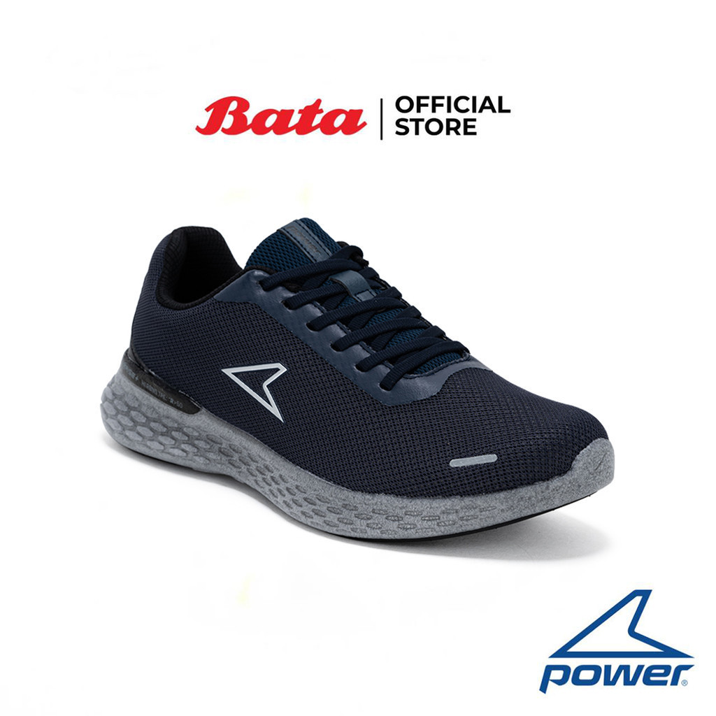 Bata บาจา ยี่ห้อ Power รองเท้ากีฬา รองเท้าผ้าใบสำหรับวิ่ง Sport Sneakers สำหรับผู้ชาย รุ่น XoRise+300 Vista RS สีน้ำเงิน 8189626