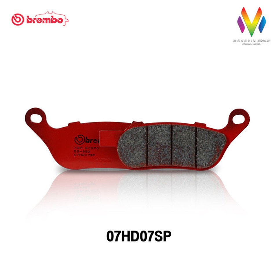 Brembo 07HD07SP ผ้าเบรกหลัง SP (เกรดSinter) สำหรับ Harley-Davidson : FLST / FX, XL