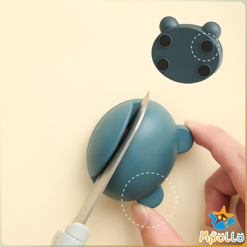 Apollo หินลับมีด มินิ หน้าการ์ตูน หินลับมีดทำครัว ลับคมกรรไกรได้ Cartoon whetstone ราคา ถูกที่สุด ดีลบีเคเค แกลเลอรีภาพที่ 3