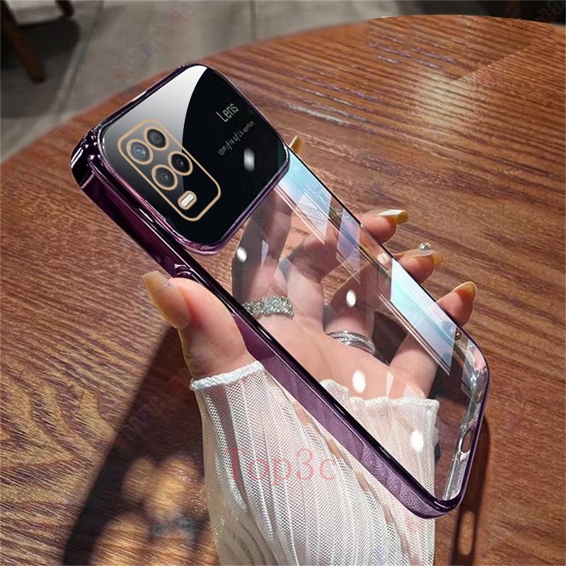เคส Realme 8 5G 8 Pro 5i C3 6i 5 5S C51 C53 C55 C15 กรณีป้องกันโทรศัพท์โปร่งใส DSC