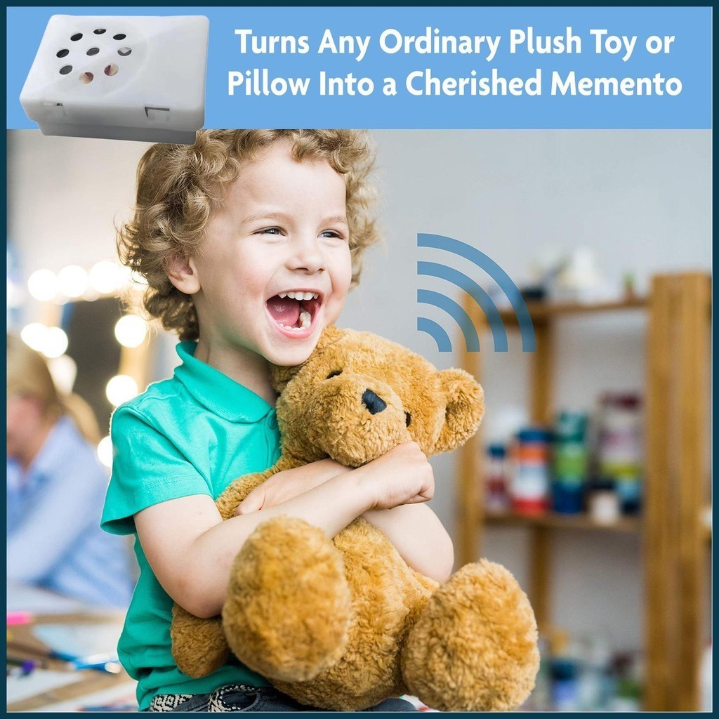 โมดูลกล่องเสียง 30 วินาที บันทึกเสียงได้ DIY สําหรับหมอนตุ๊กตาสัตว์ decfeyeth