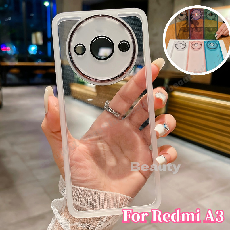 เคสโทรศัพท์มือถือแบบนิ่ม ใส กันรอยเลนส์กล้อง สําหรับ Xiaomi Redmi A3 A1 A2 Plus RedmiA3 A 3 Red Mi A3 MIA3 4G Xiaomi 2024 A3 Redmi
