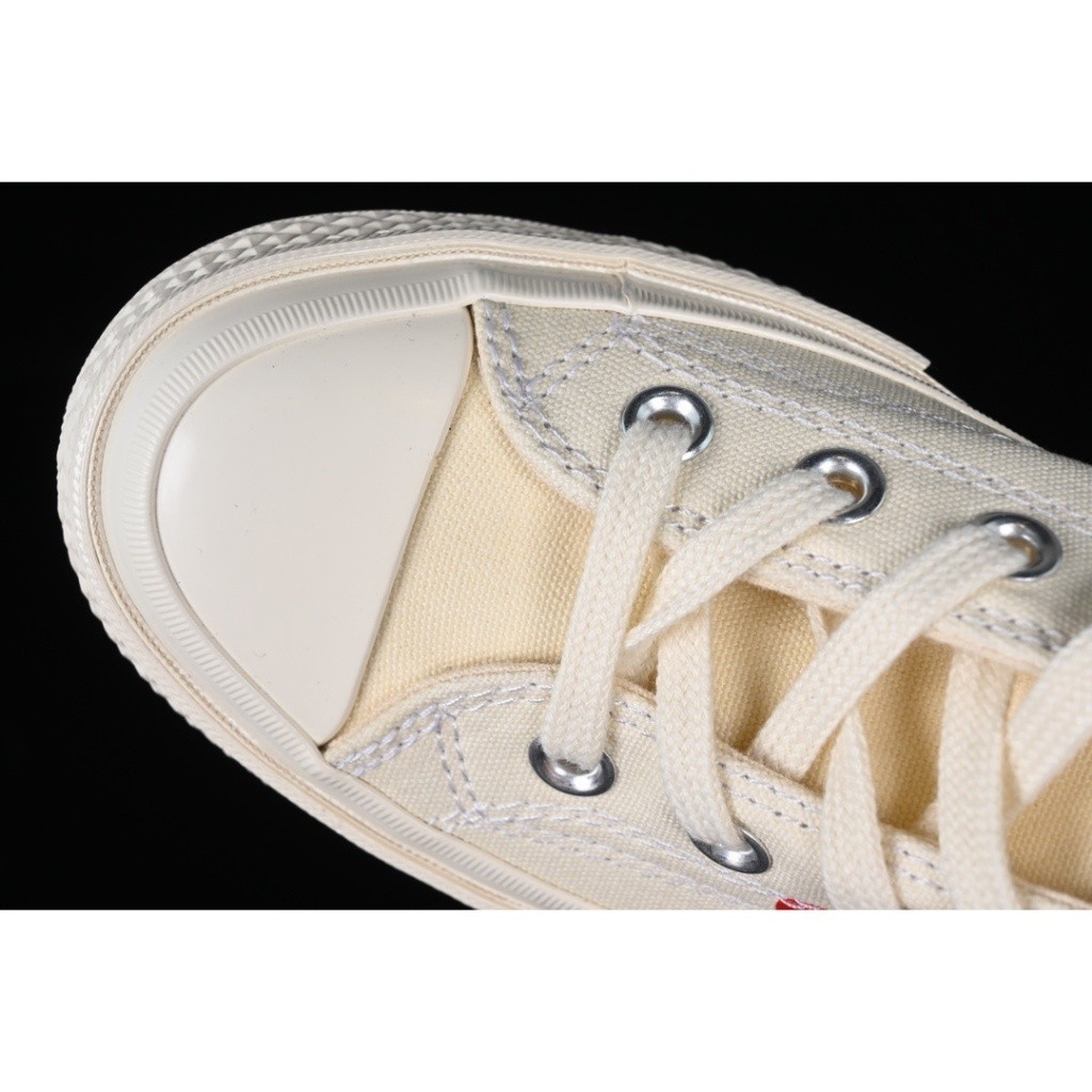 ♞,♘Converse Chuck Taylor All Star 70 Low Cut Ox Comme Des Garcons CDG PLAY Multi-Heart สีขาว 162975