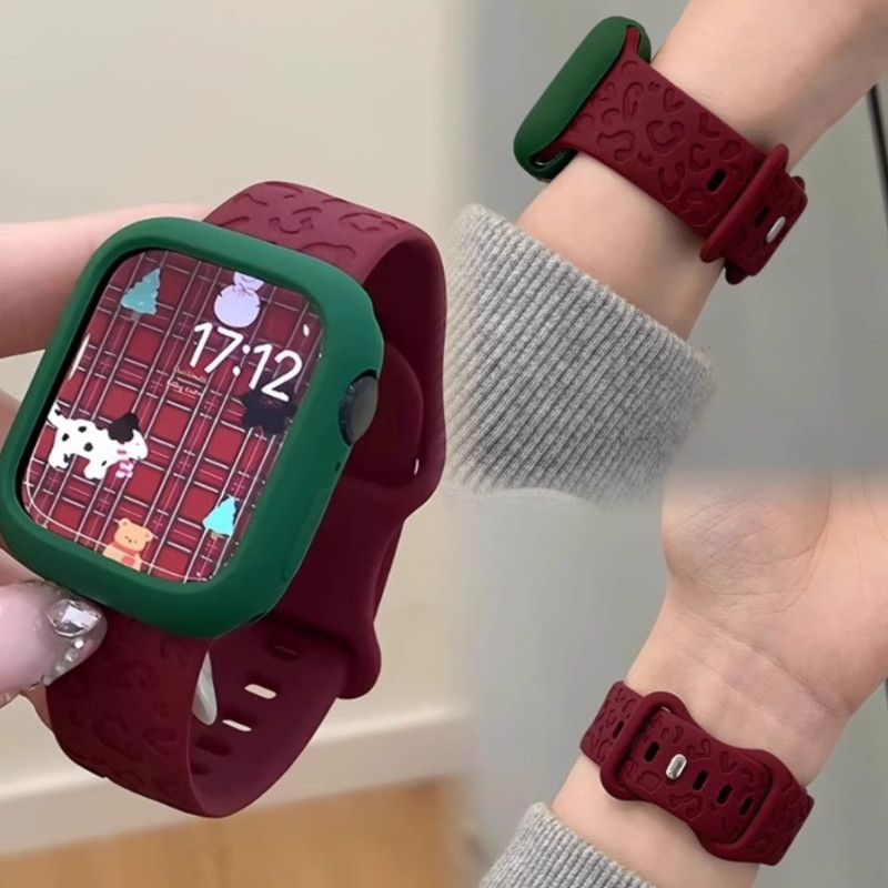 สายนาฬิกาข้อมือซิลิโคน TPU แบบเปลี่ยน สําหรับ Apple watch series 9 8 7 6 ultra 2 49 มม. 45 มม. i watch 5 4 se 3 44 42 41 มม. 38 40 มม.