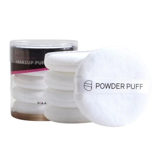 5 ชิ้นแป้งพัฟ,นุ่มพิเศษขนาดใหญ่รอบ Velour Smooth Apply Puff สําหรับรองพื้นชนิดน้ํา,ครีม,แป้ง,คอนซีลเลอร์,บีบีครีม
