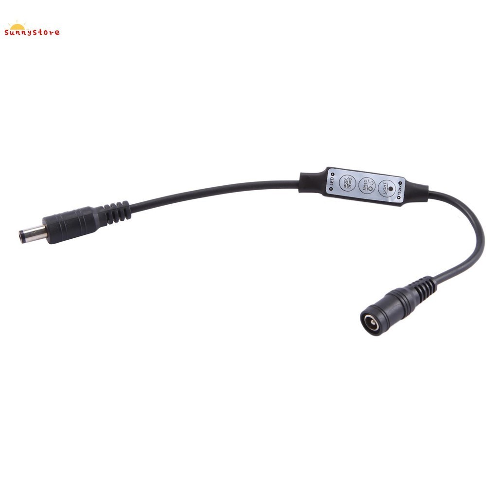 [sunnystore] รีโมตคอนโทรล หรี่แสงได้ 12A 12V-24V ขนาดเล็ก สําหรับแถบเทป LED