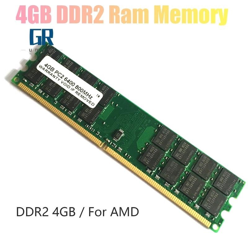【grumyvl】หน่วยความจํา 4gb DDR2 800Mhz 1.8V PC2 6400 DIMM 240 Pins สําหรับเมนบอร์ด AMD