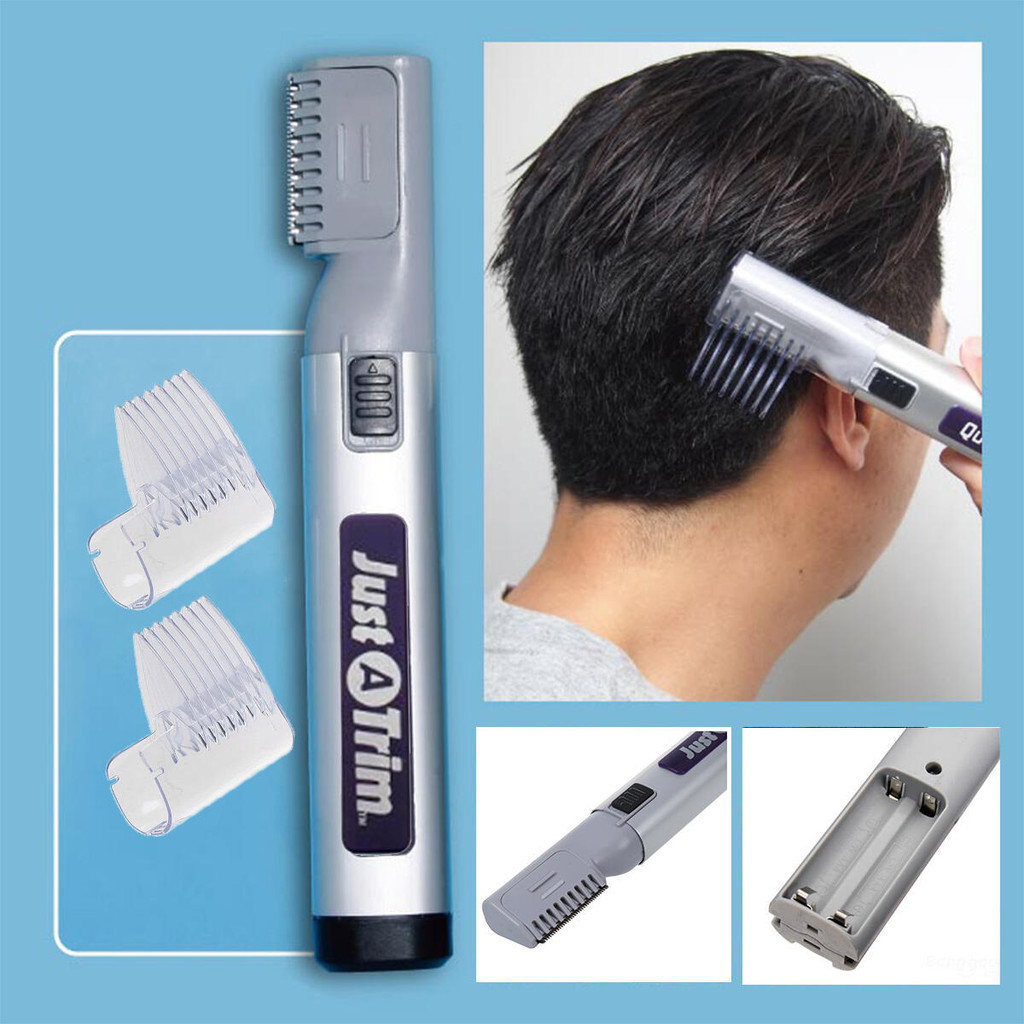JUST A TRIM HAIR TRIMMER MINI ของแท้ % หวีไฟฟ้าไร้สาย เล็มผม ซอยผมเส้นบาง ผมม้า ปัตตาเลี่ยนมินิ โกน เครา หนวด
