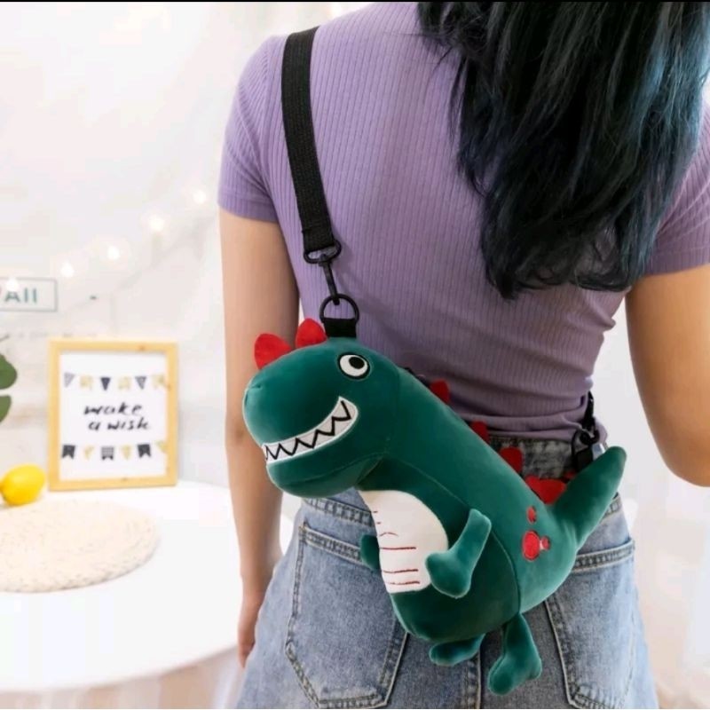 กระเป๋าสะพายไดโนเสาร์ Tyrex กระเป๋าใส่ตุ๊กตาไดโนเสาร์ Tyrex