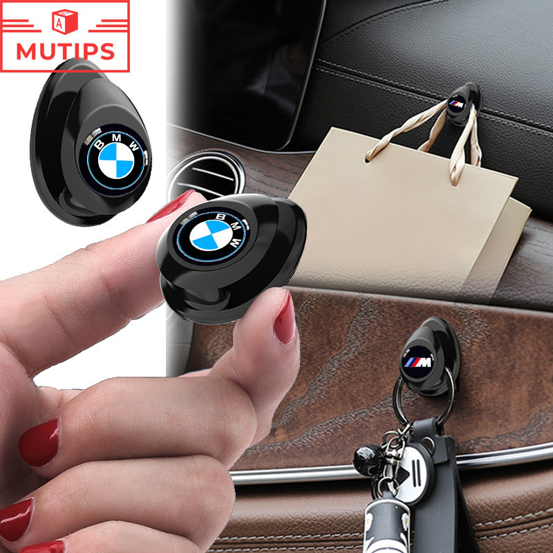 BMW ตะขอเเขวนในรถยนต์ ตะขอเก็บของ มีกาวในตัว ตะขอมินิอเนกประสงค์สำหรับรถยนต์ BMW M G20 F10 E46 F30 E39 G30 E60 E90 X1 E84 645ci E63 E36 E30 X3 F25 X3 G01 X1 F48 F32 F34 E92 G22 F44 IX3 I4 IX