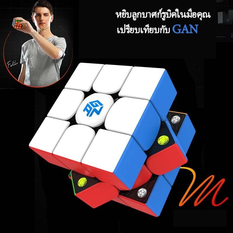 LetGone GAN356M GAN356RS ของแท้ การคิดและตัดสินใจ รูบิค 3x3 แม่เหล็ก GAN 356M ลูกบาศก์มายากล ของเล่นฝึกสมอง