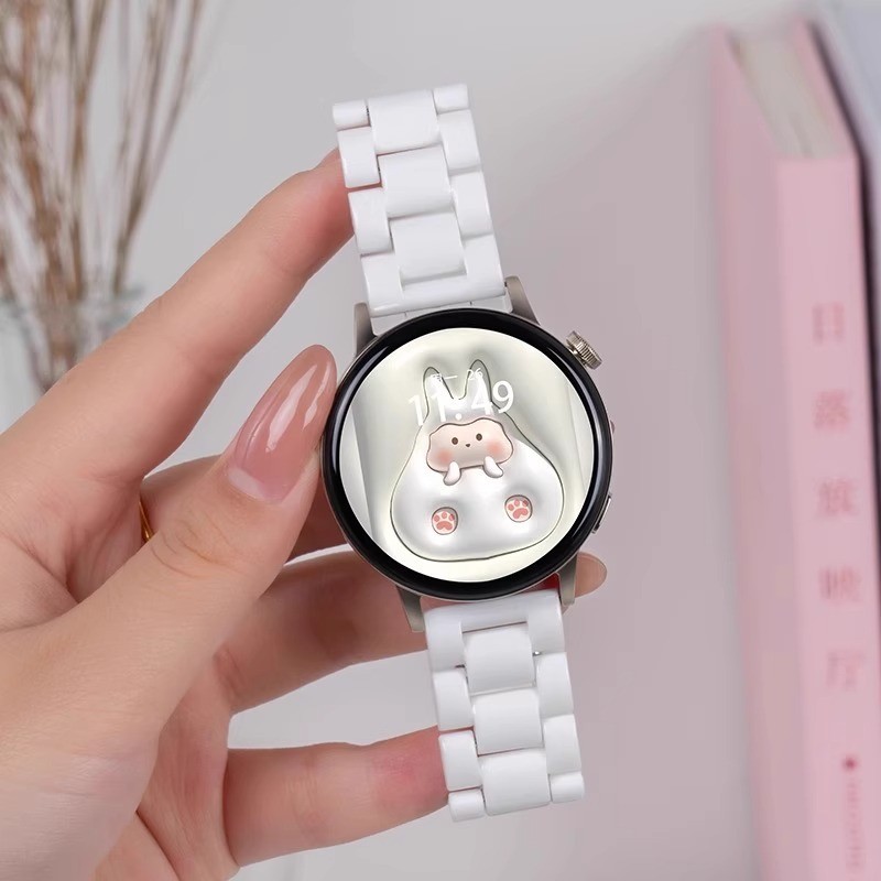 สายนาฬิกาข้อมือเรซิ่นน่ารัก แบบเปลี่ยน สําหรับ Garmin Forerunner 645 245 245M 55 158 255 265 165 Venu 2 3 Garmin Vivoactive 5