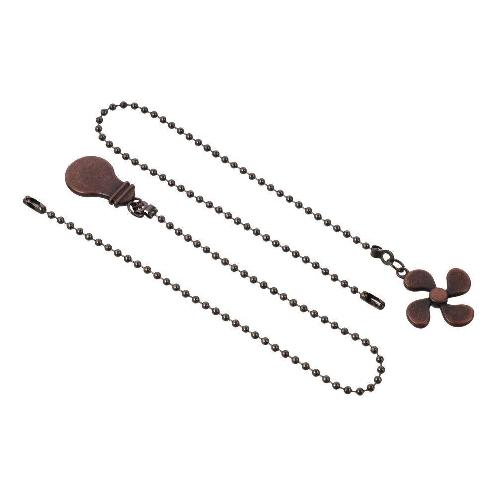 SIO ชุดโซ่ดึงไฟ, ตัวขยายโซ่พัดลมเพดานโลหะผสมสังกะสี 2 ชิ้น, หลอดไฟรูปพัดลมพัดลมเพดานรูปพัดลมโซ่พัดลม - รูปที่ 7