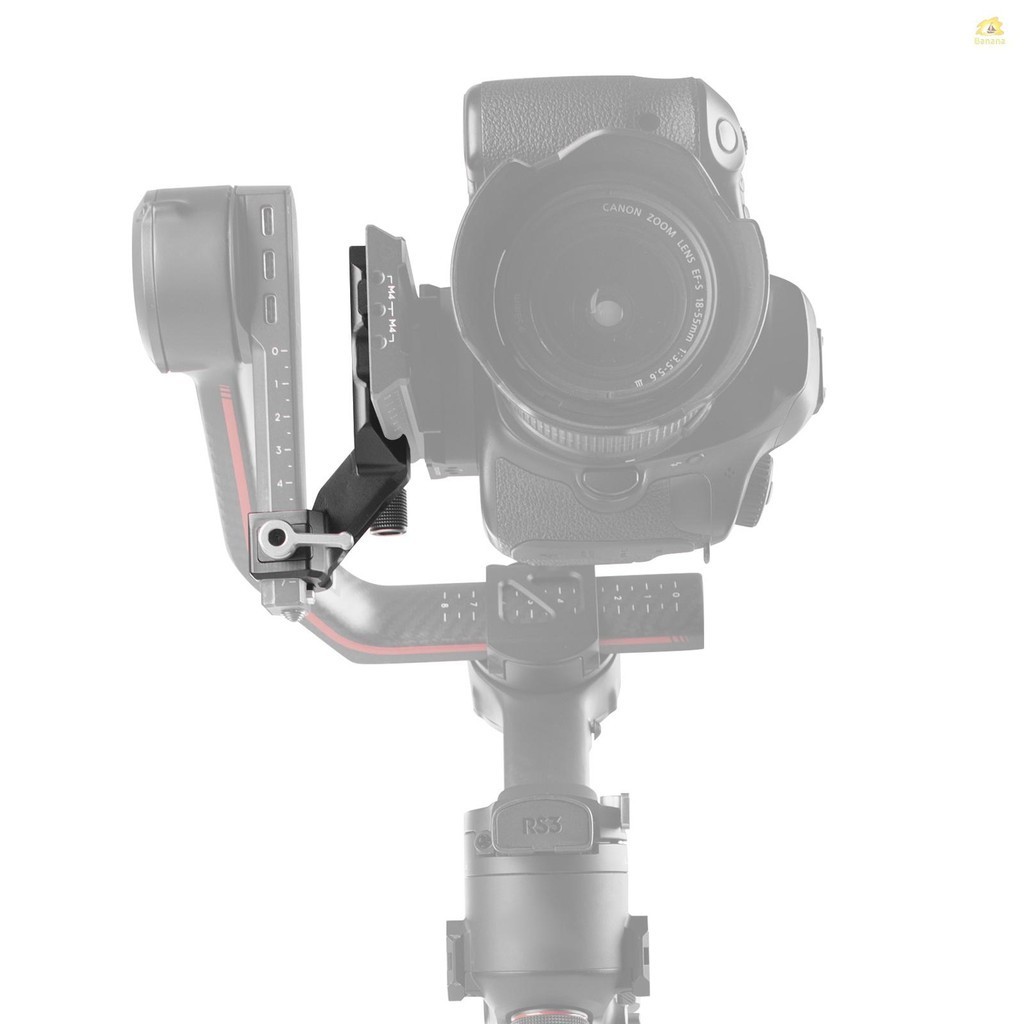 Df DIGITALFOTO DF-8169S เมาท์ขาตั้งกล้อง แนวตั้ง อะลูมิเนียมอัลลอย พร้อมแคลมป์ และสกรู 1/4 นิ้ว สําหรับกิมบอล DJI RS2 RS3 RS3PRO