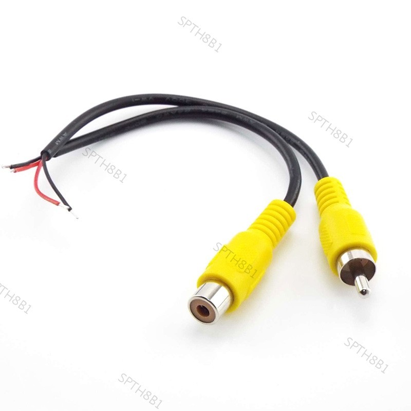สายเคเบิ้ลเชื่อมต่อเสียงสเตอริโอ 2pin Rca Female Male Av 15 ซม. สําหรับซ่อมแซมรถยนต์ TH8B1