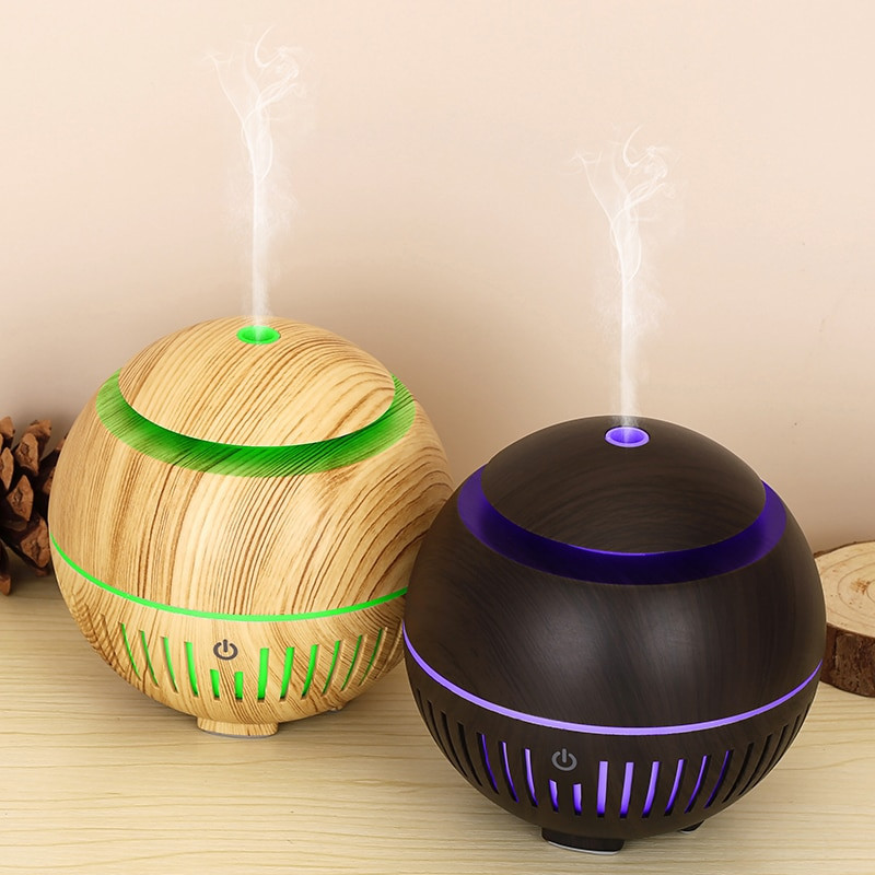 ⭐️ราคาพิเศษ⭐️Air Humidifier Aroma เครื่องพ่นไอน้ำอโรม่า ขนาด 130 ml.กะทัดรัด ควันเยอะ มีไฟ 7 สี LED