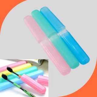 กล่องใส่แปรงสีฟัน 1 ชิ้น สำหรับพกพา มีให้เลือก3สี ที่ใส่แปรง พลาสติก กล่องเก็บแปรง พร้อมส่ง