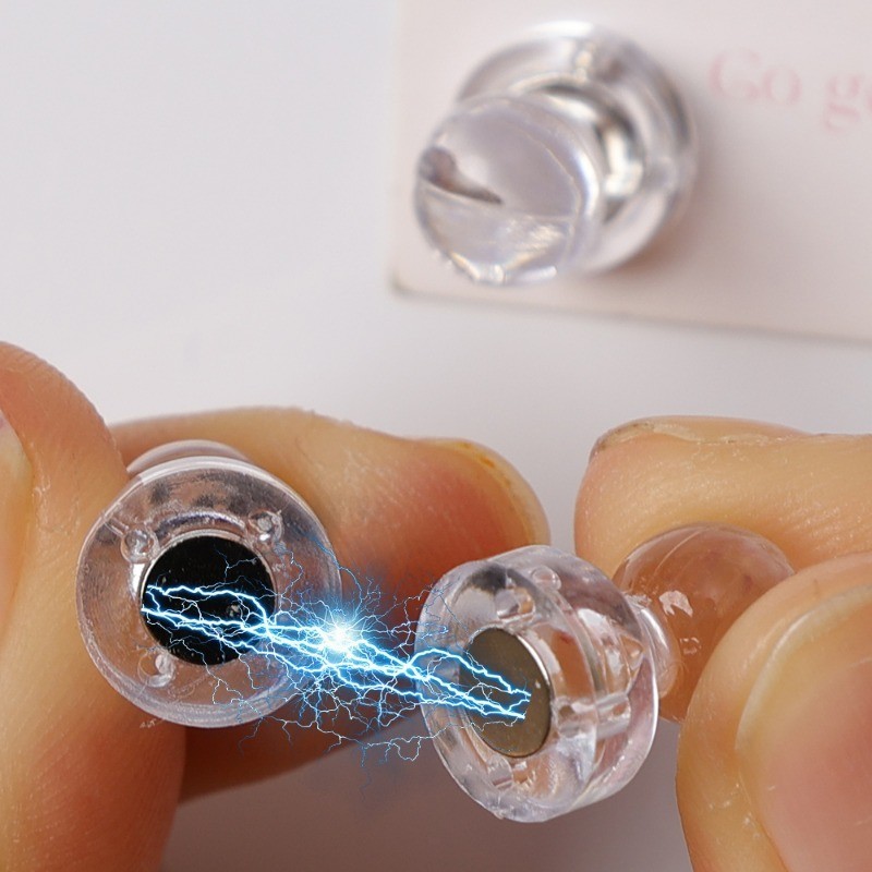 หมุดแม่เหล็กใส 10 ชิ้น - ตะขอแท็ก - หมุดดันอะคริลิคแผนที่ใส - หมุดนิ้วโป้งนีโอไดเมียม - หมุดวาดแม่เหล็ก - สําหรับตู้เย็นไวท์บอร์ด - หมุดดันสําหรับงานหนัก - รูปที่ 4