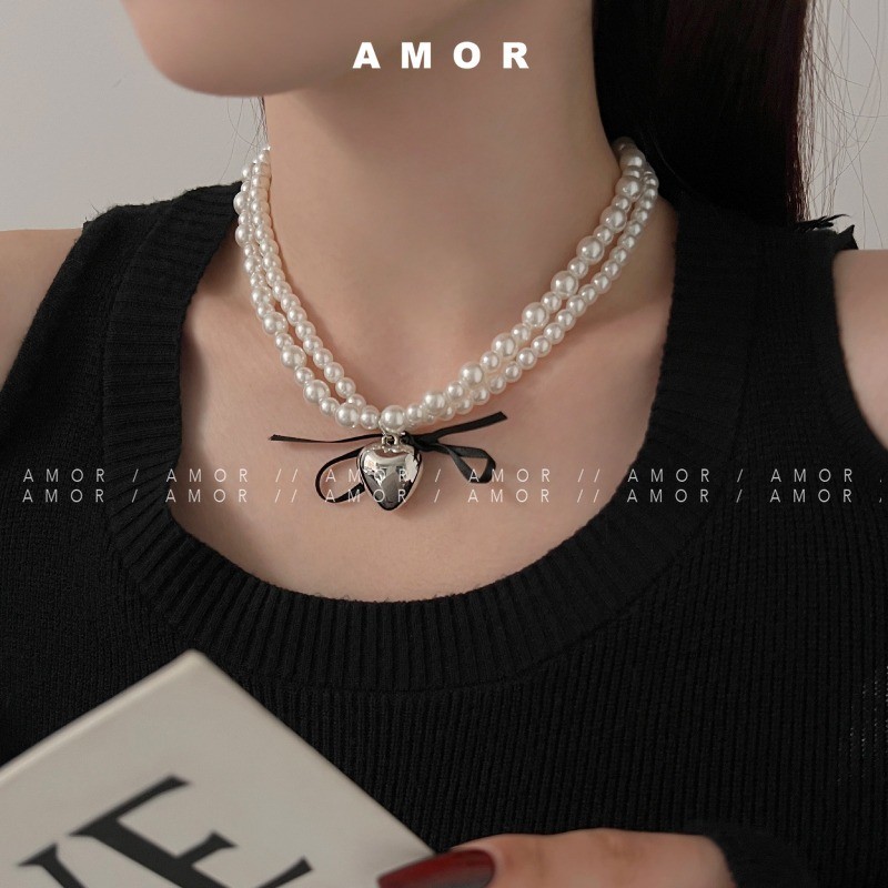 Dream Love Chain~ สร้อยคอ จี้ไข่มุก บาร็อค หรูหรา ขนาดเล็ก ระดับไฮเอนด์ สําหรับผู้หญิง