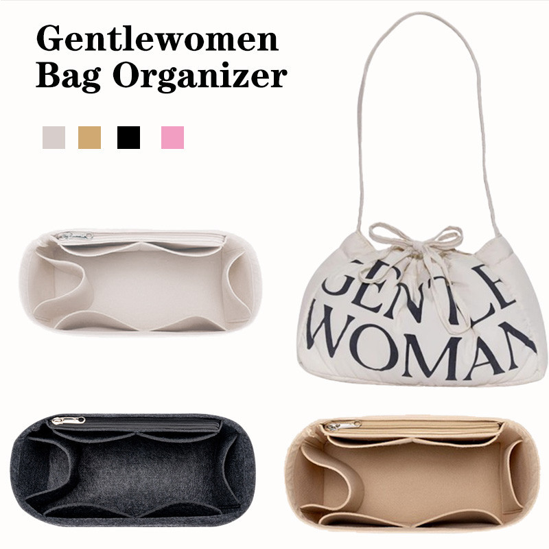 Organizer กระเป ๋ าสําหรับ Gentlewomen กระเป ๋ าใส ่ กระเป ๋ าผู ้ หญิงแต ่ งหน ้ ากระเป ๋ าถือ Shapers เครื ่ องสําอางค ์ Tote Liner กระเป ๋ า