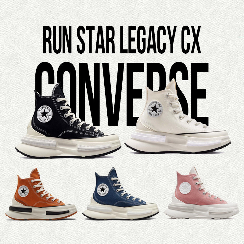 CONVERSE ของแท้ 100% รองเท้าผ้าใบลําลอง พื้นหนา ลาย Star Legacy CX สําหรับผู้ชาย ผู้หญิง เหมาะกับการวิ่ง