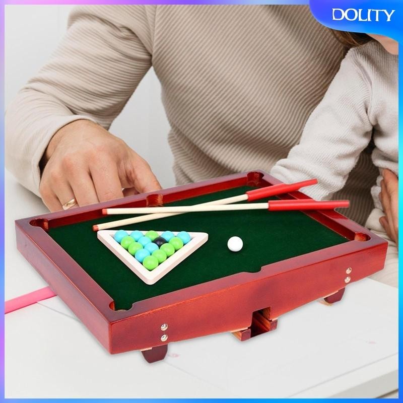 [dolity] ของเล่นสนุกเกอร์ โต๊ะบิลเลียด ทรงสามเหลี่ยม ขนาดเล็ก สําหรับผู้ใหญ่ ครอบครัว