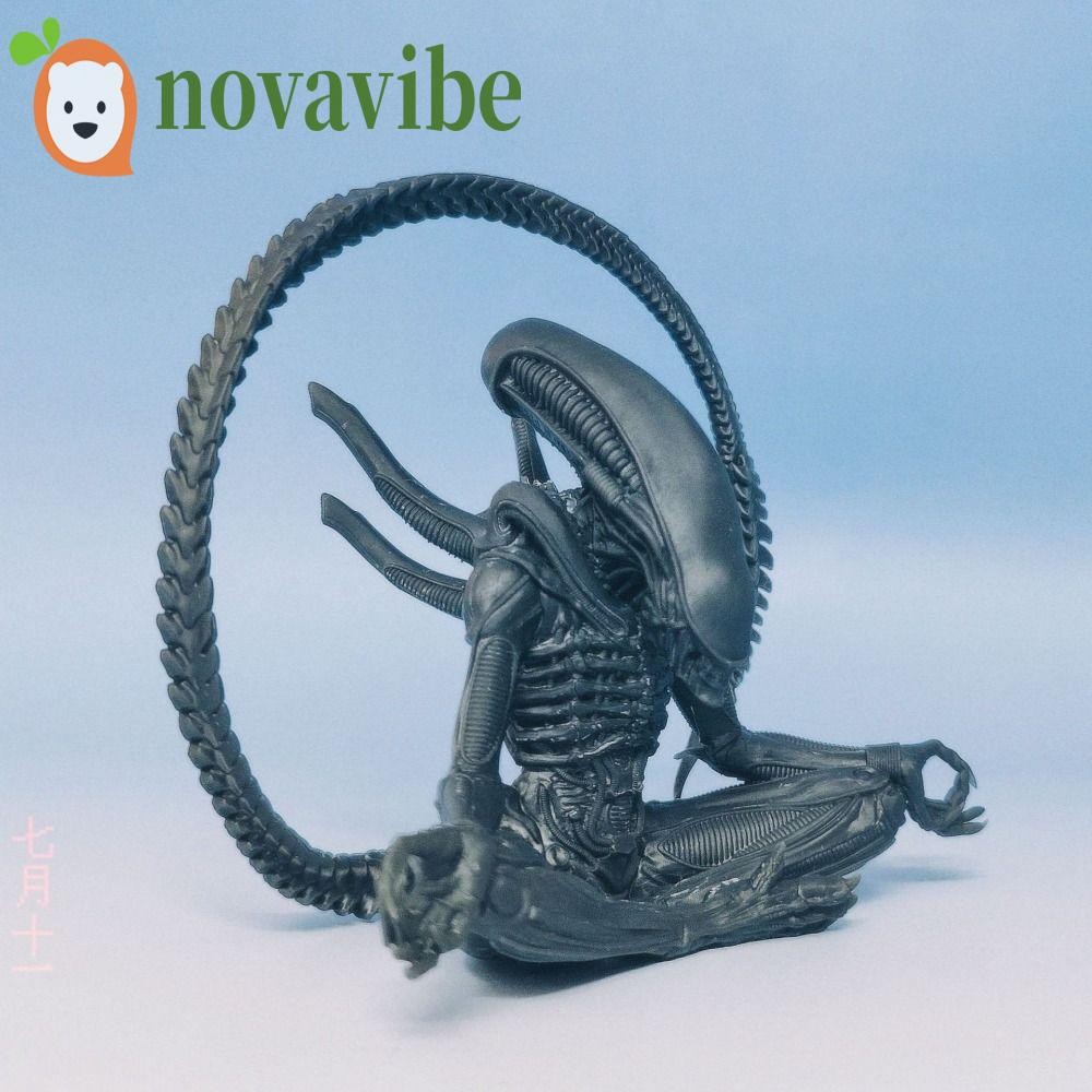 Novavibeibe รุ่น Xenomorph, Aliens Romulus การทําสมาธิ Xenomorph รูป, อุปกรณ์ต่อพ่วงภาพยนตร์ Cross- 