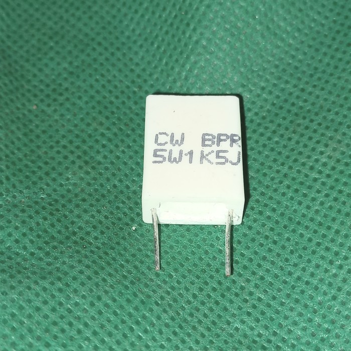 R ชอล์กแบน bpr 1k5 1.5k 1.5k 1.5k 5w 5watt 5 วัตต์ Resistor mpr nobel 1 Fajar elec 2