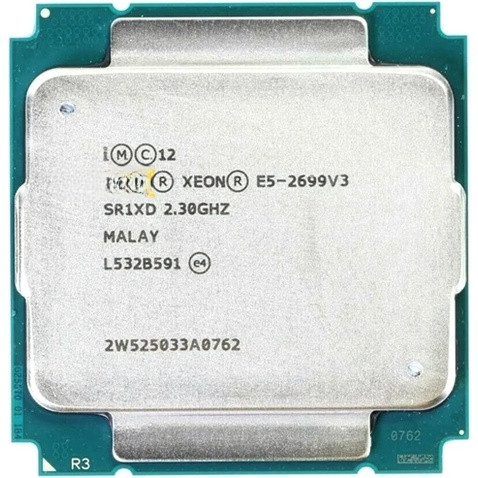 E5-2699V3 Xeon รุ่น E5 2699V3 CPU 2.30GHz 45MB 18CORES 22NM LGA2011-3 145W E5-2699 V3 โปรเซสเซอร์ E5